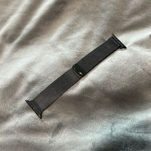 Black Metal Mesh Apple Watchband